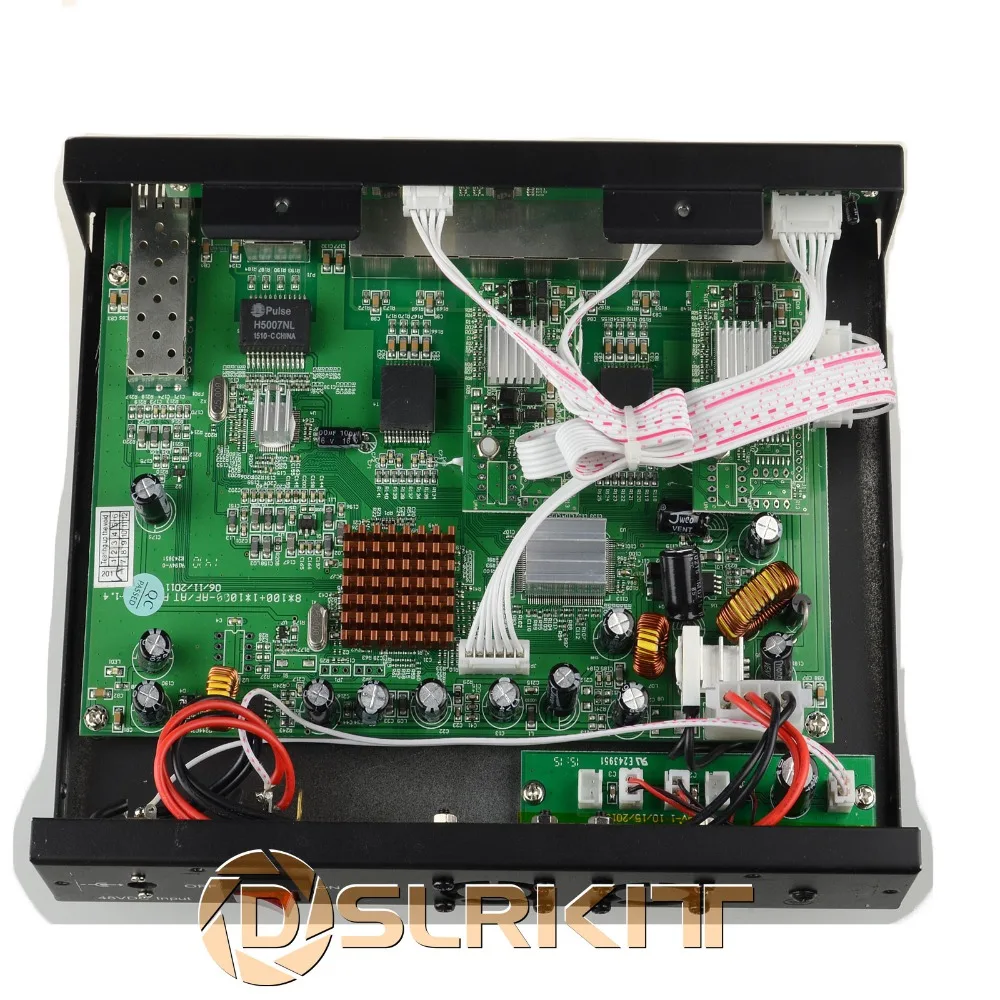 DSLRKIT 8 + 1 9 портовый коммутатор Ethernet PoE гигабитный и SFP 120 Вт IEEE802.3af Вт|Сетевые