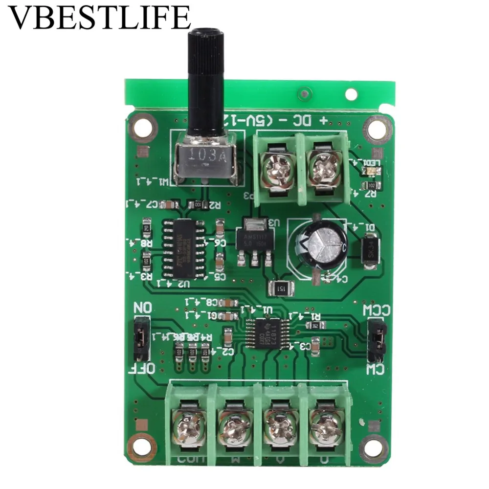 9 V-12 V DC бесщеточный драйвер платы контроллер с обратным Напряжение защита от перегрузки по току для жесткий диск мотор 3/4 провода