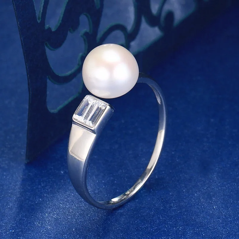 Dainashi 100% original 925 sterling silver pearl resizable rings fine jewelry with AAA zico for office/career christmas gifts | Украшения и