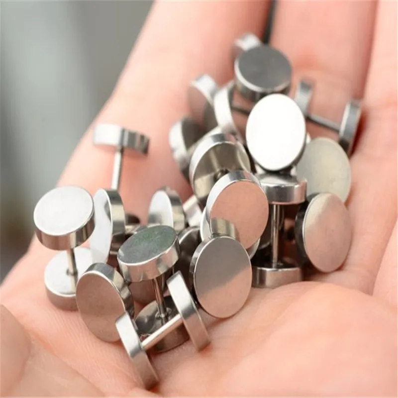 Горячие Продажа Мода 2 Шт. Черный Щепка Нержавеющей Стали Поддельные Жук Беруши