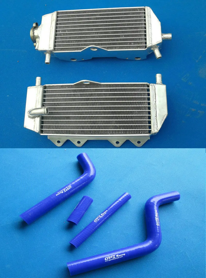 Motocross riding Aluminum Radiator AND HOSE for YAMAHA YZ125 YZ 125 2-stroke 2005-2013 05 06 07 08 09 10 11 12 13 14 | Автомобили и