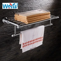 weyuu free shipping bathroom accessories towel rack stainless steel towel holder bathroom shelf wire drawing