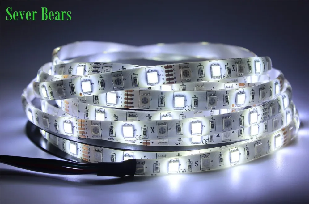 Светодиодный светильник RGBW 5050 5 м + 40key контактный водонепроницаемый IP65 DC12V SMD 60