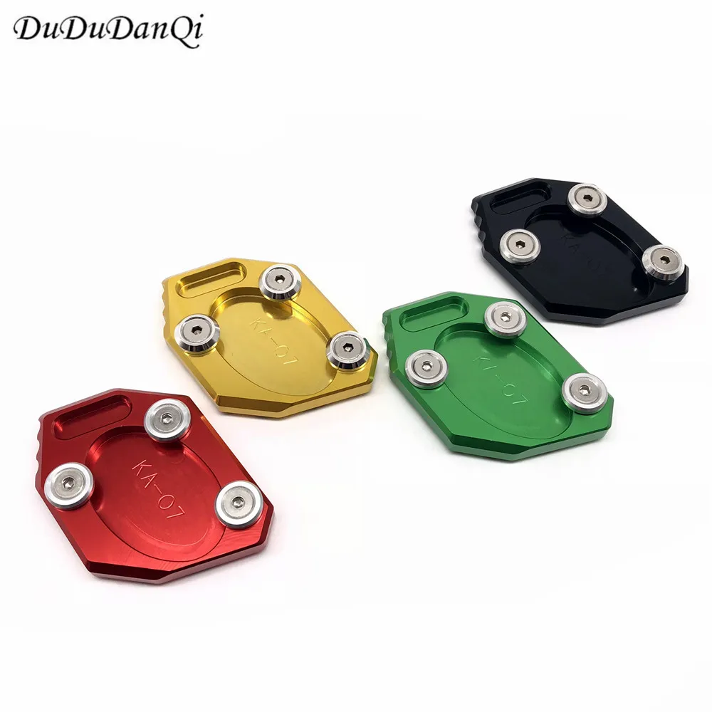

For KAWASAKI Ninja 250 300 EX250 EX300 ZX250R ZX300R 2013-2015 Motorcycle Kickstand Foot Side Stand Extension Pad Support Plate