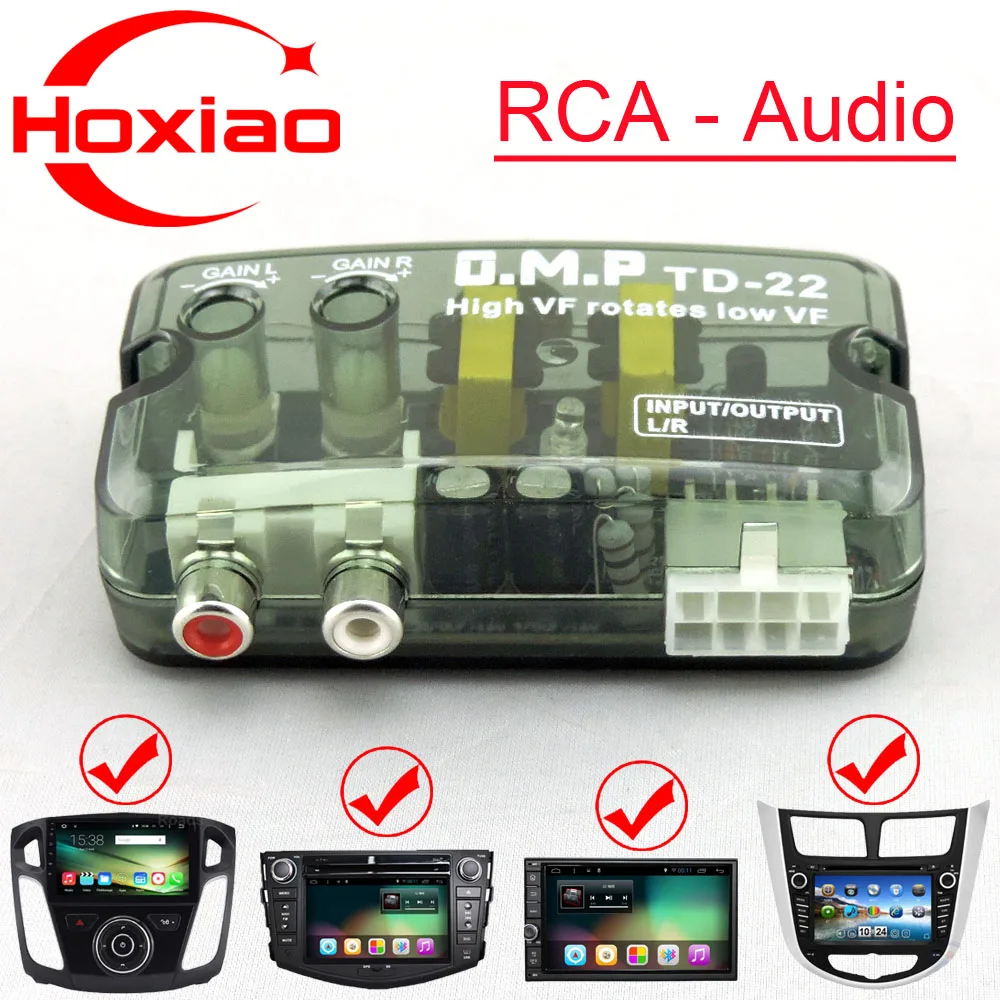 Универсальный RCA линейный преобразователь 12 В для автомобильного радио android DVD|rca