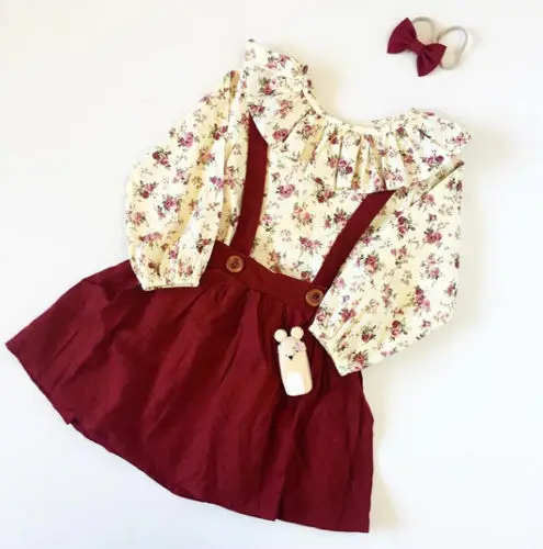 Pudcoco/Новинка Лидер продаж топы с длинными рукавами для маленьких девочек