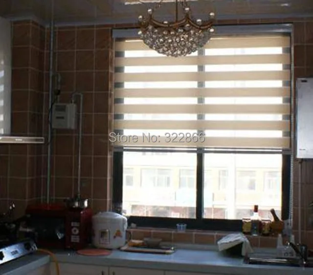 Бесплатная доставка Популярные Зебра жалюзи двойной слой рулонные для окна