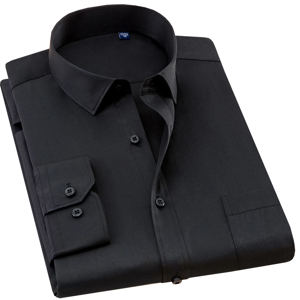 XS 3XL бренд Для мужчин рубашки s Slim Fit Повседневная рубашка одноцветное Цвет