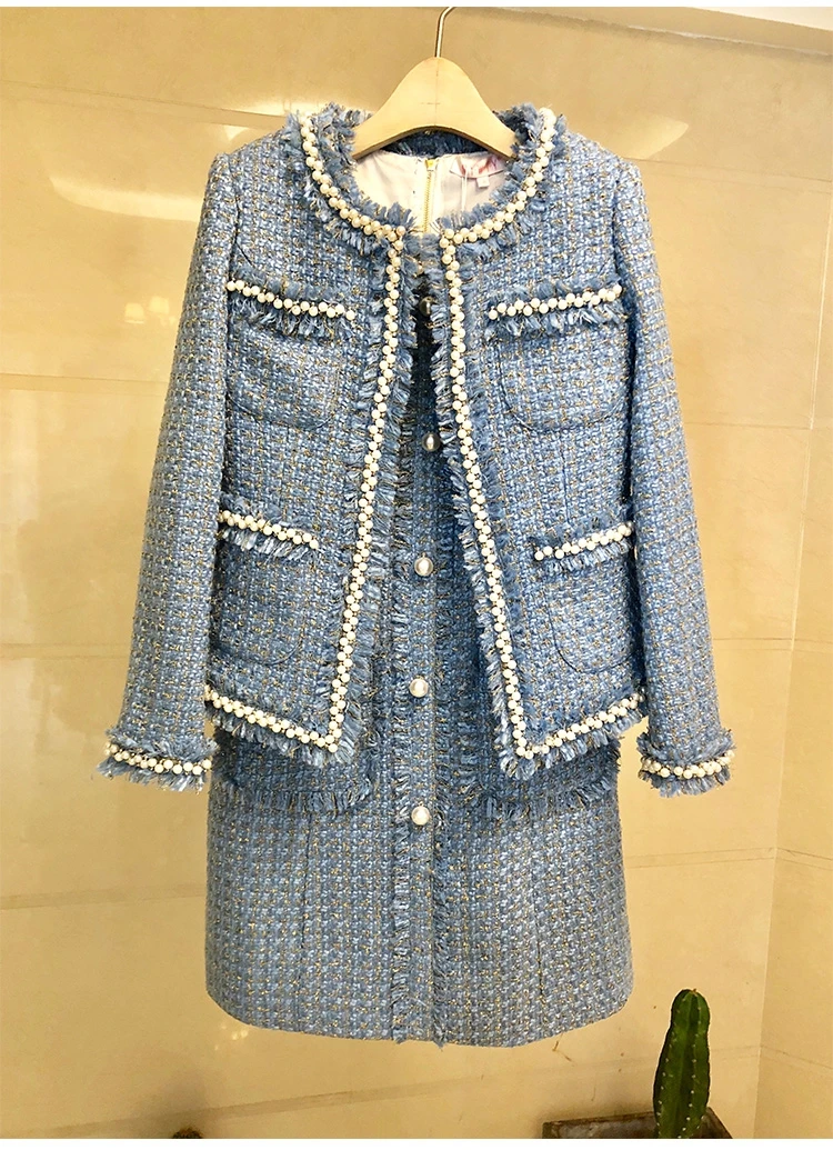 NIWIY брендовые роскошные женские бусы твидовое платье Robe Femme Hiver осеннее платье для рождественской вечеринки vestido de festa Jurken N9407