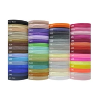 5ylot 58 solid multi colors fold over elastic band sewing accessories diy girls hair ties hair accessories