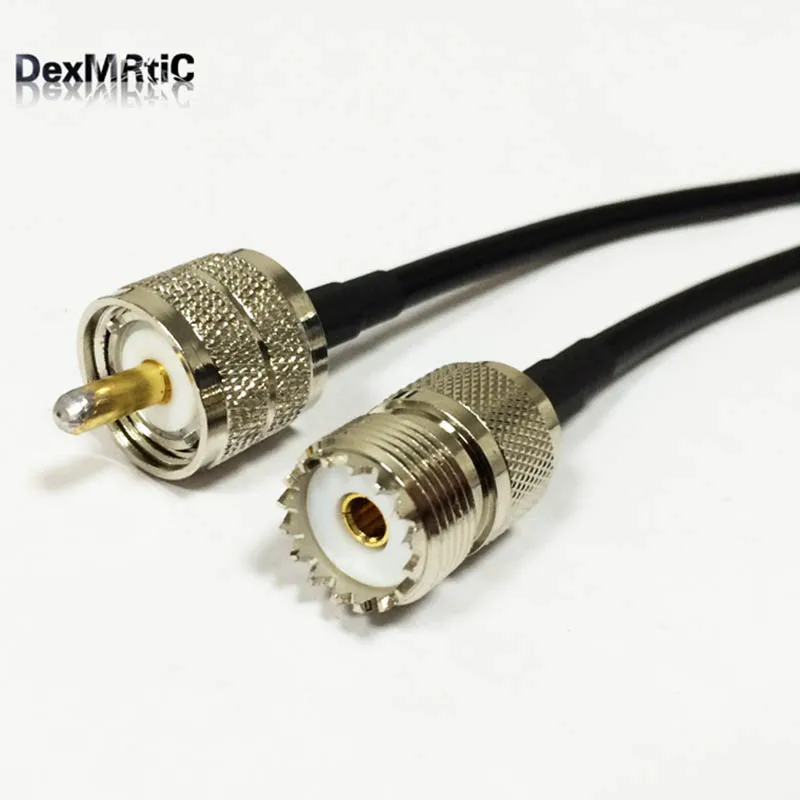 Фото Кабель свисающего хвоста UHF male PL259 female SO239 RF RG58 50 см/100 см для беспроводного Кабель свисающего хвоста UHF male PL259 female SO239 RF RG58 50 см/100 см для беспроводного