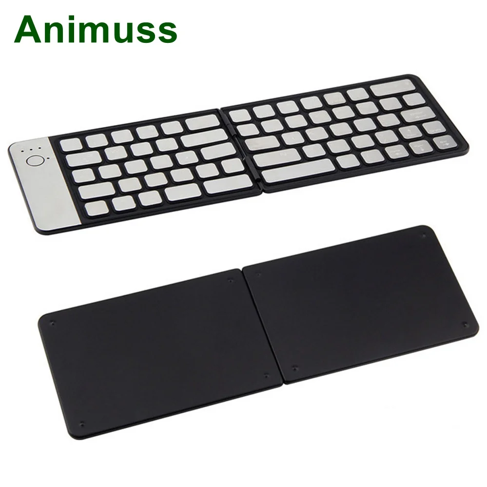 Animuss Bluetooth клавиатура для iPad IOS/Android/Windows планшет беспроводная алюминиевая