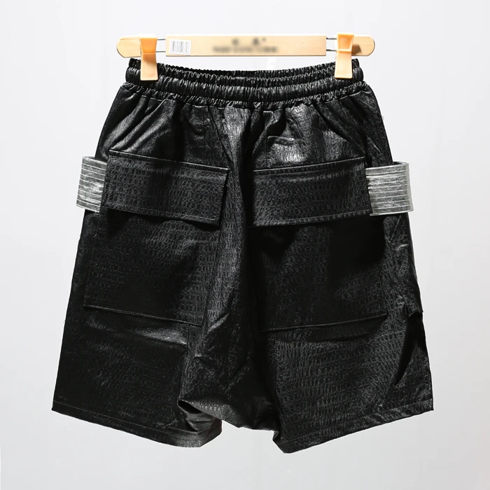

2018 Fashion costume personality male leather shorts ,Nightclub bar stage