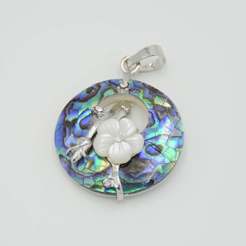 Круглые серьги с натуральный Howlite Синий Песок Розовый кристаллический камень