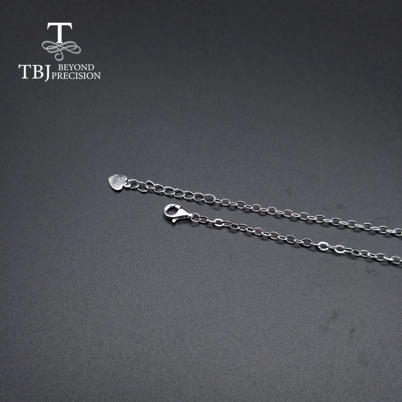 TBJ, зеленое аметистовое ожерелье, ожерелье из Празиолита, натуральный драгоценный камень, серебро 925 пробы, элегантный дизайн, хорошее ювелирное изделие для женщин, подарок
