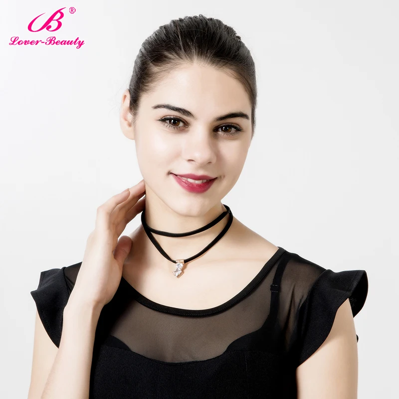Lover Beauty Double Layer Black Leather Choker Necklace the Wild Hunt Game Cosplay Jewelry Hollow Bead Pendant Wholesale-F | Украшения и