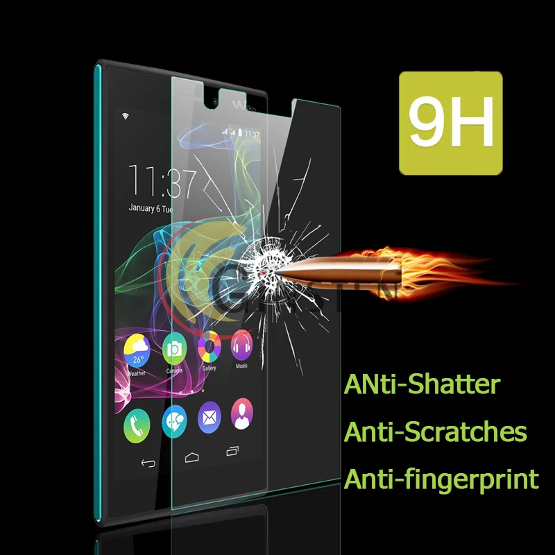 Toughened Tempered Glass film for Wiko Ridge 4G Fab For Freddy / Fever Robby Screen Protector | Мобильные телефоны и