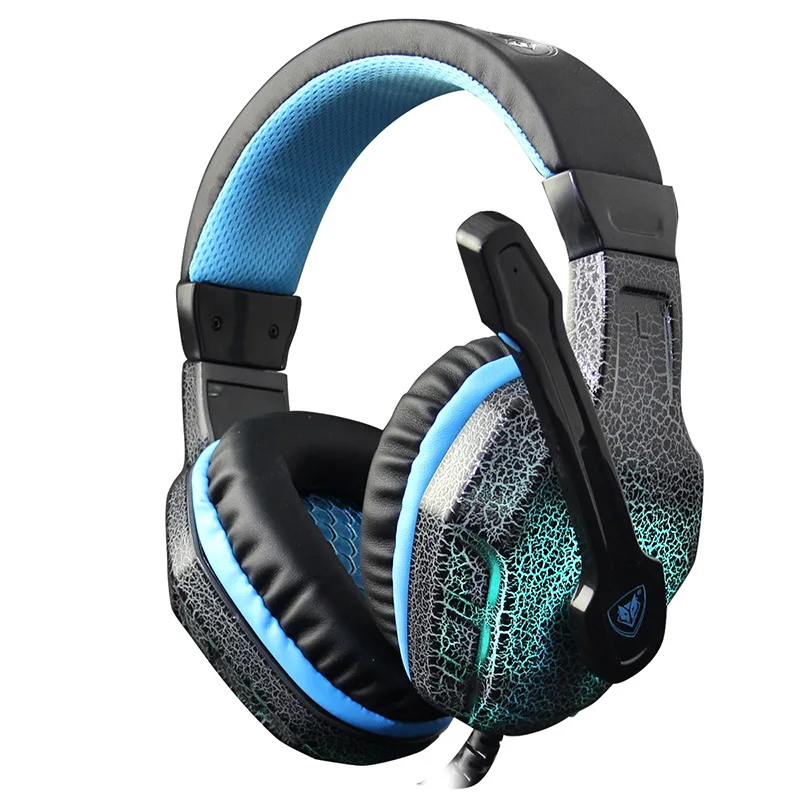 Auriculares игровая стерео свет гарнитура Регулируемые с микрофоном и объем