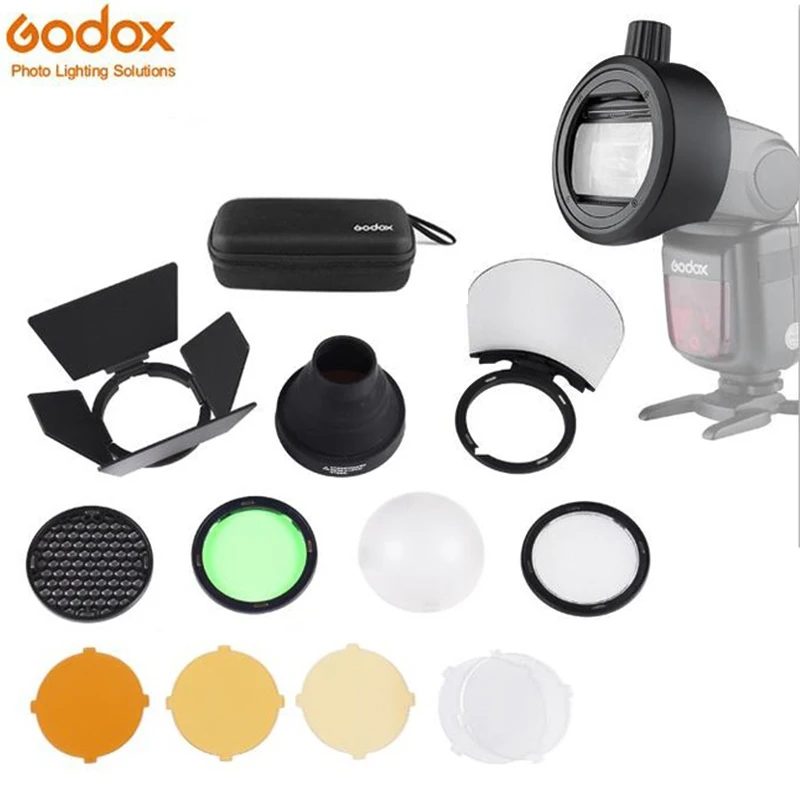 Вспышка Godox с кольцом адаптером и аксессуары для вспышки TT685 V860II V350 TT600 Yongnuo Canon Nikon