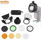 Вспышка Godox с кольцом-адаптером и аксессуары для вспышки Godox TT685 V860II V350 TT600 Yongnuo Canon Nikon Sony