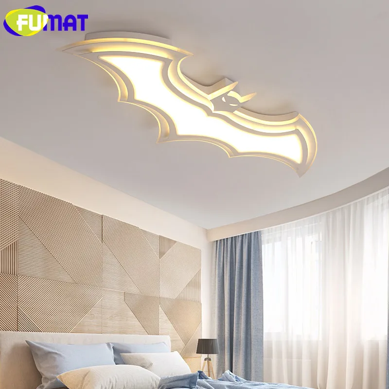 Фумат белый Бэтмен потолочный светильник LED мультфильм детская комната
