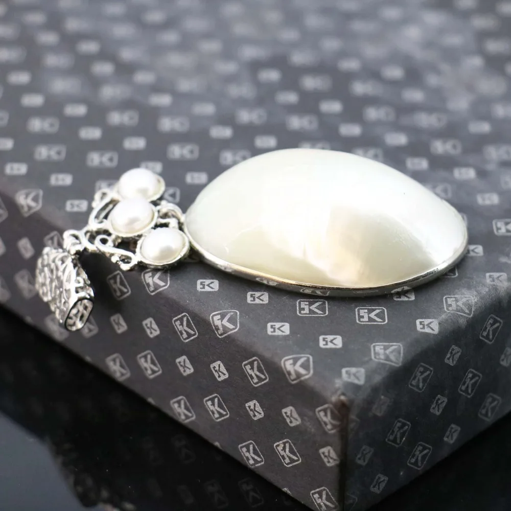 29*48 мм горячая Распродажа Белый Модный шик с этническими мотивами abalone