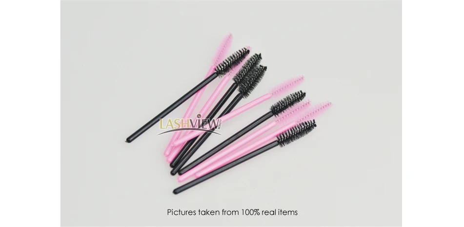 

100 PCS Disposable Eyelash Mini Brush Mascara Wands Applicator Makeup DropShipping free shipping Lashview