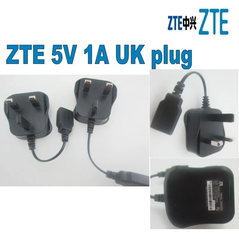 ZTE Оригинальное 5В 1A штепсельная вилка стандарта Великобритании Сетевое зарядное