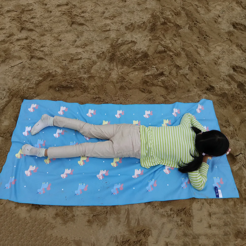 Zipsoft Children Adult Beach Towel Large Microfiber Printed Traveling Quick Dry Sport Swimming Unisex Bath Camping Outdoor | Дом и сад