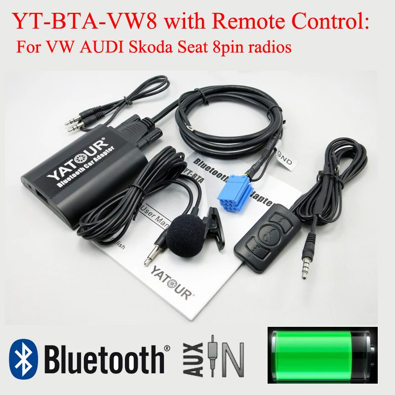 8pin радио Yatour Bluetooth для VW AUDI Skoda Seat|music remote control|music bratzmusic mug |