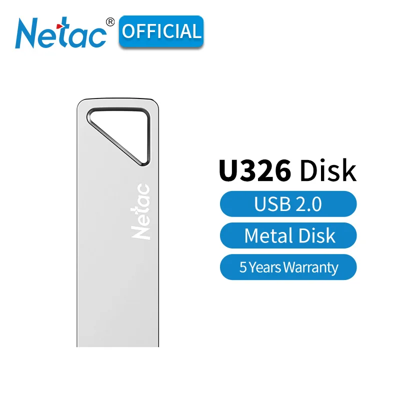 Зеленый Netac U326 USB 2,0 Алюминиевый сплав флэш-диск 16 ГБ 32 ГБ металлическая Замочная скважина USB флеш-накопитель водонепроницаемый, серебристый USB 2,0 флешка - Цвет: Зеленый