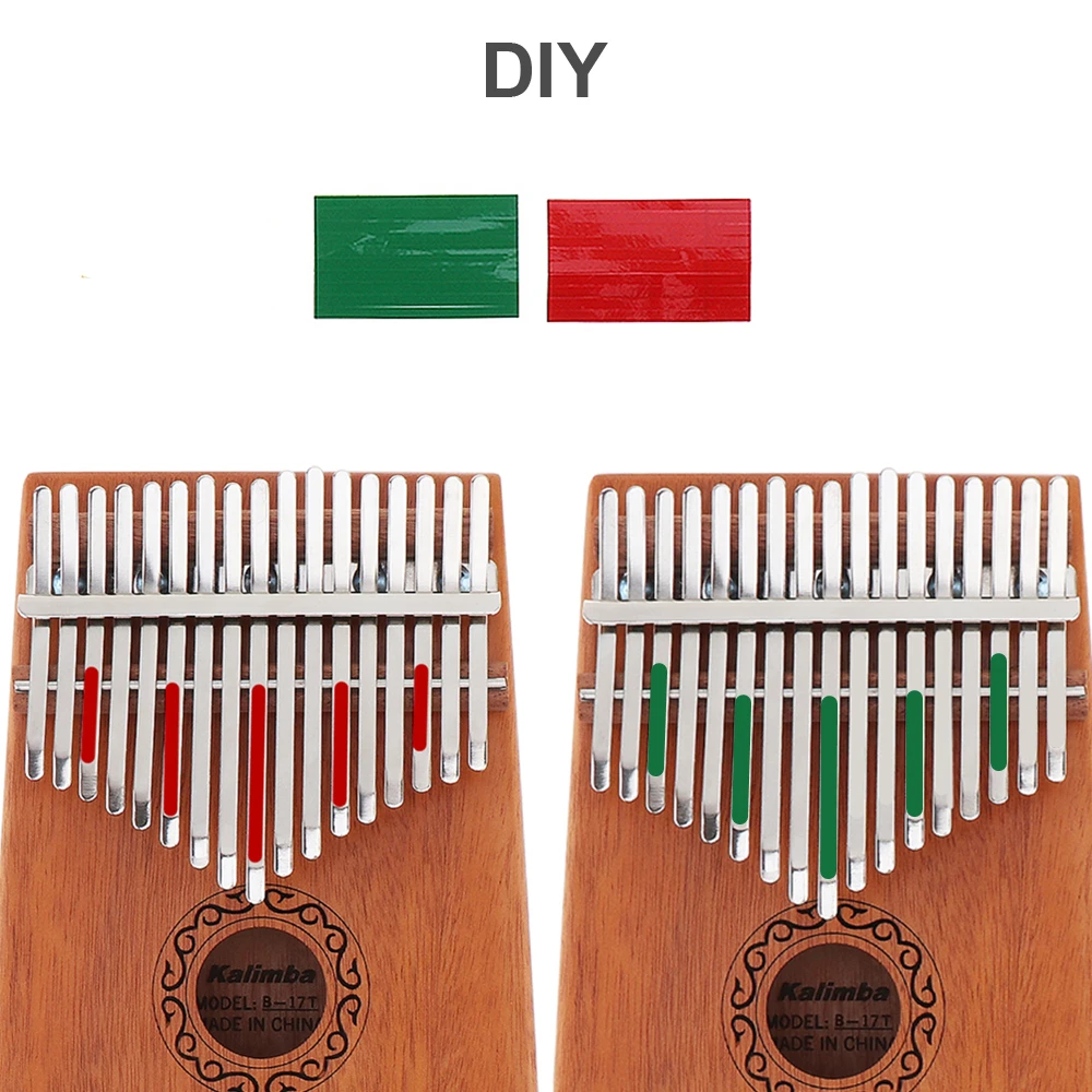 Профессиональное пианино Kalimba с одной платой 17 клавиш красное дерево Mbira мини