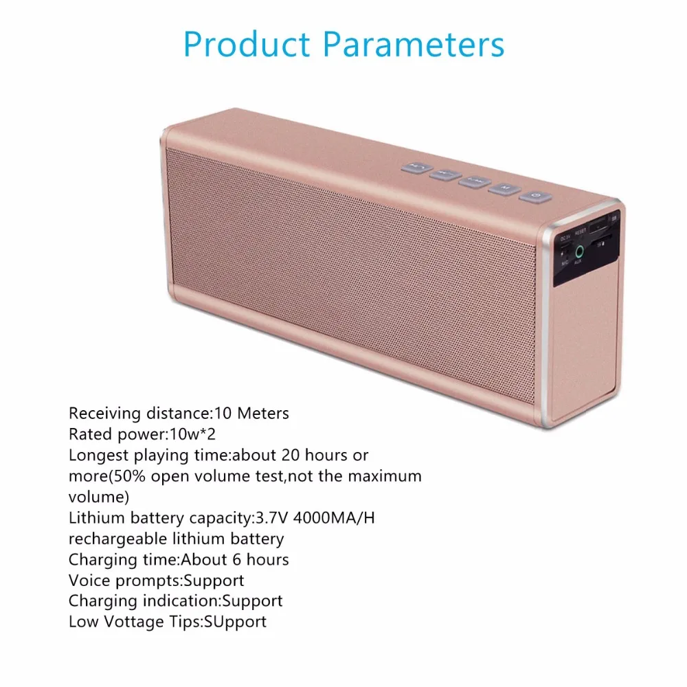 HAYNIE Bluetooth Динамик Super Bass 20 Вт Мощность банк ful Портативный компьютер Беспроводной