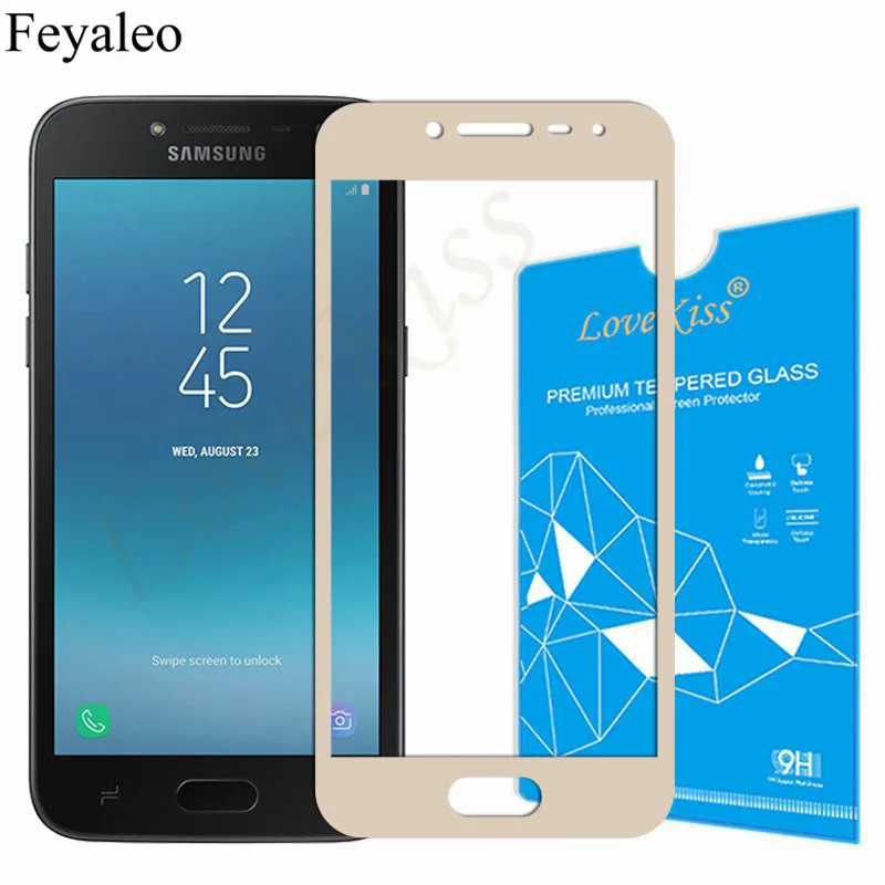 Для Samsung Galaxy J2 2018 полное покрытие закаленное стекло для Pro SM-J250F J250M J250G Защитная