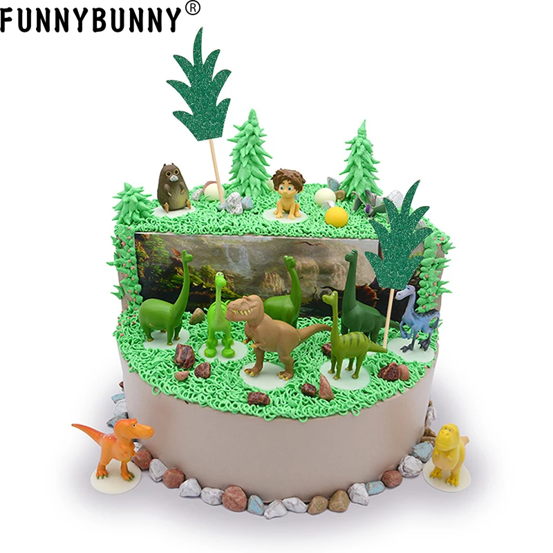 FUNNYBUNNY зеленый ананас кекс Toppers блеск выбирает тропический летний праздничный