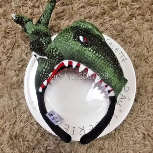 Новый Официальный мир Юрского периода T Rex динозавр плюшевая повязка на голову