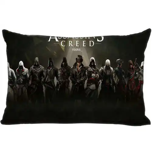 Лучший пользовательский чехол для подушки assassins_creed(1) спальня дома прямоугольная Наволочка на молнии(одна сторона)@ 181205-05-01-26 - Цвет: Pillowcase