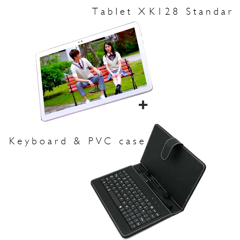 K129 ADD Keyboard Новинка, 10 дюймов, две sim-карты, 4G, с функцией звонка, OTG, 8 ядер, 1920x1080, 4 Гб+ 32 ГБ, Android, планшет, ПК, WiFi, Bluetooth, gps, ips, дизайн, планшет - Комплект: K129 ADD Keyboard