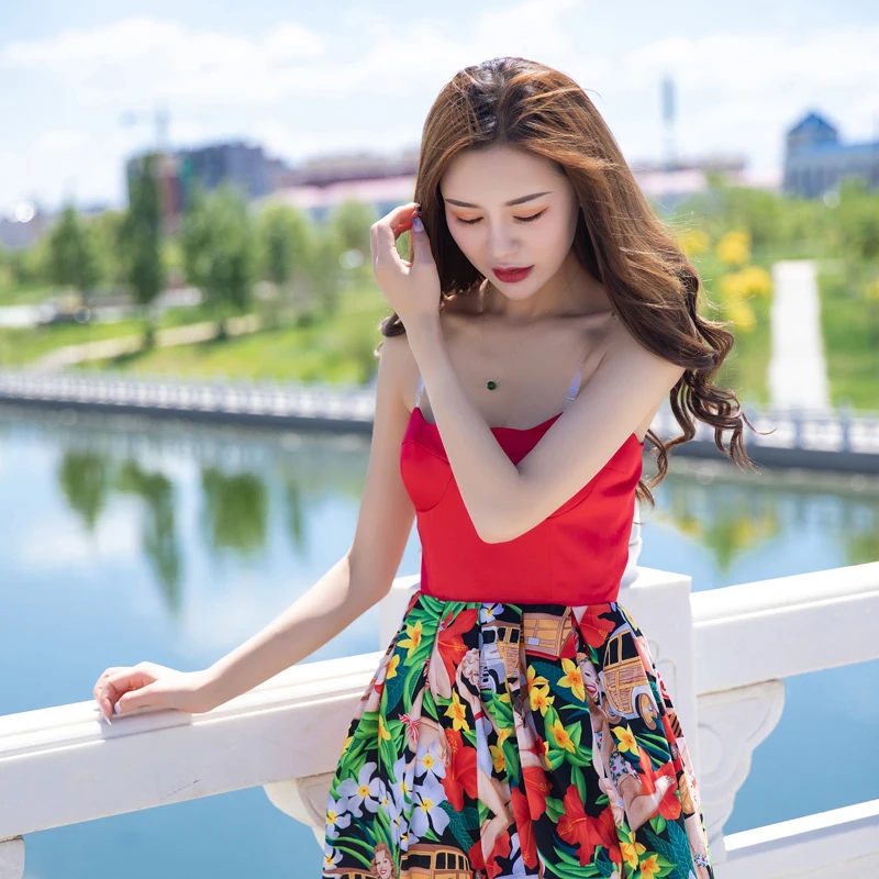 Винтажное пикантное платье Le дворца с глубоким вырезом нарядное цветное