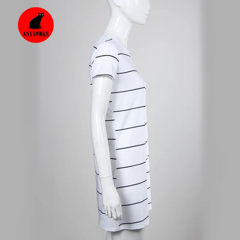 2019 Европейская станция летние новые продукты пляжное платье черно белое широкое
