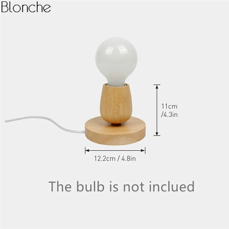 Современная настольная светодиодная лампа деревянный Настольный светильник для