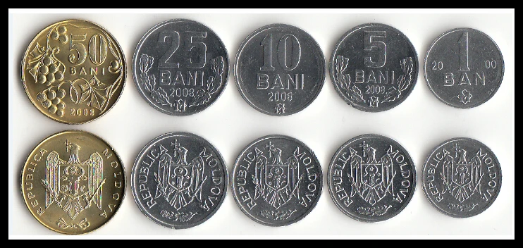 Молдовская монета 5 шт./компл. UNC оригинальные монеты Европы Национальная эмблема