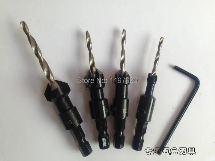 Мастер 4 шт. Мощность паз зауженные зенковки деревообрабатывающий из