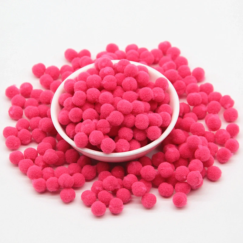 14Rose red 8 мм DIY помпон 480 шт. мягкие разноцветные помпоны вечерние помпоны для свадьбы пушистые Помпоны для украшения шаров ручной работы аксессуары для шитья на ткани 20 г - Цвет: 14Rose red