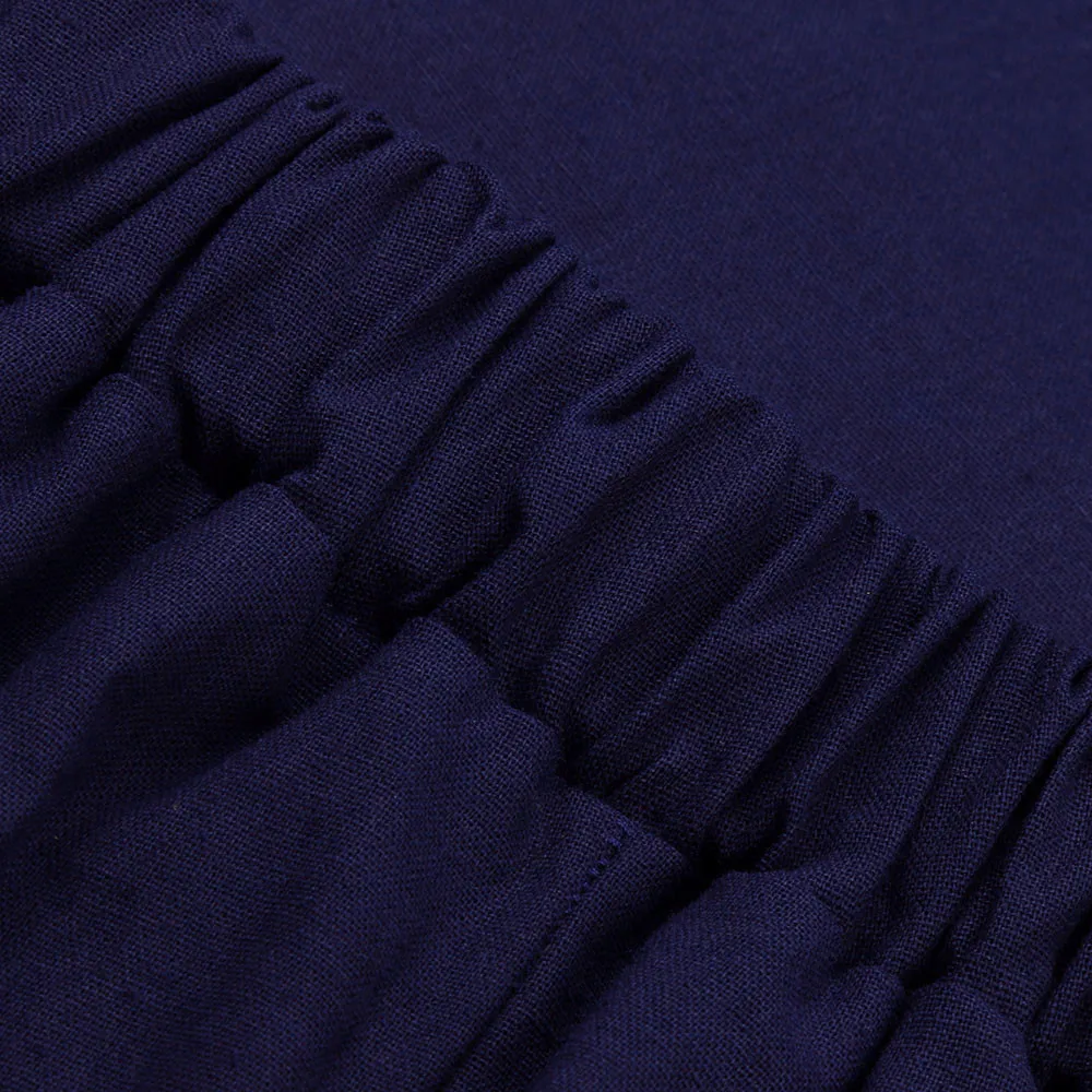 Женская летняя хлопковая юбка Повседневная трапециевидная длинная Расклешенная