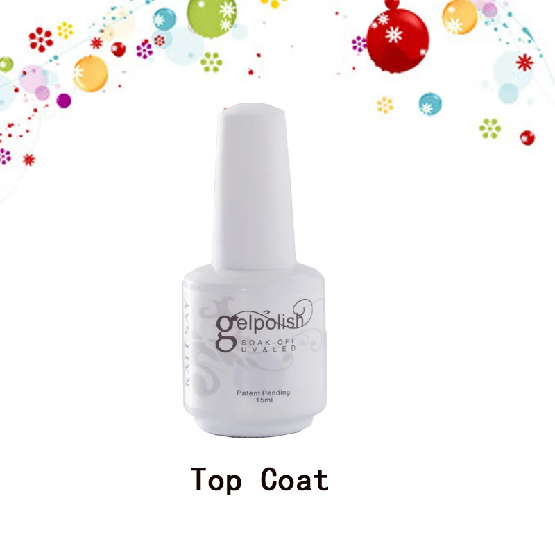 Top Coat 15 мл большой объем, верхнее Базовое покрытие, матовый Блестящий УФ-светодиодный Гель-лак для замачивания, лидер продаж, матовая поверхность, матовое верхнее покрытие, гель для усиления - Цвет: Top Coat