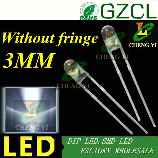 Хорошее качество оранжевая 3 мм Светодиодная круглая головка без бахромы 2 0 5 нм в