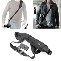 black single shoulder sling belt strap for dslr digital slr camera quick rapid