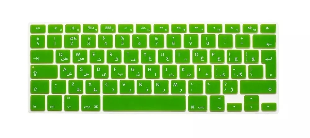 Силиконовая накладка на клавиатуру с арабскими буквами ЕС для Macbook Air Pro Retina 13 15 17