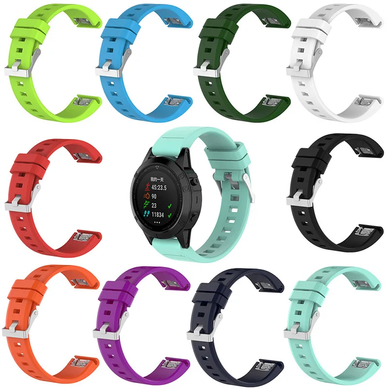 

Ремешок силиконовый сменный для смарт-часов Garmin Fenix 5s, 20 мм